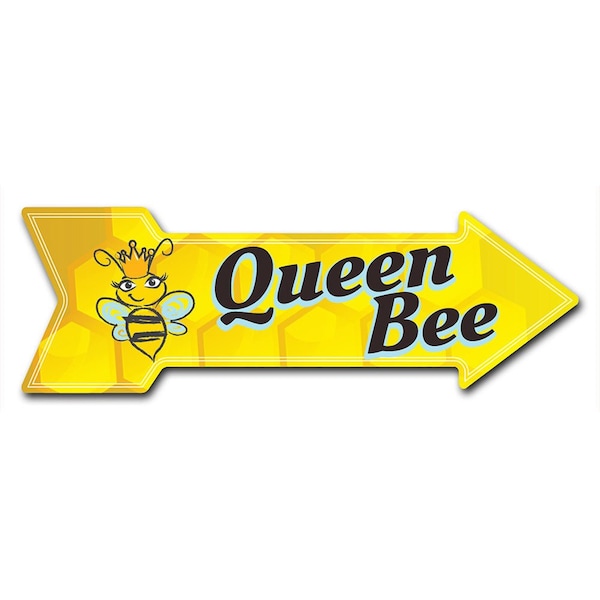 Queen Bee Arrow Decal Funny Home Decor 36in Wide